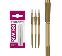 Target Darts Elysian Archetype 43 Swiss Point | 3 Paquete Set de Tips | 42MM - Oro | Cambiar Dardo Puntas, Swiss Storm Puntos, Profesionales Dardos Accesorios