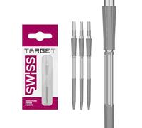 Target Darts Elysian Archetype 43 Swiss Point | 3 Paquete Set de Tips | 42MM - Plata | Cambiar Dardo Puntas, Swiss Storm Puntos, Profesionales Dardos Accesorios