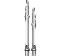 Target Darts Fixed Slim Titanium Dart Shafts Flight System Cañas de dardo, Unisex, Plata, 26 mm