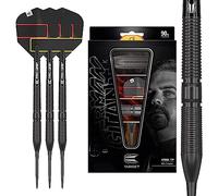Target Darts Gabriel Clemens Black Edition 90% Tungsten Steel Tip Darts, 21G | Set Dardos Tungsteno, Dardos Punta Acero Edición Jugador, Set Dardos Punta Acero, Set Dardos Profesional