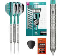 Target Darts Hydro Punta de Acero Juego de Dardos, 22G (Barrel 03) | Dardos con 90% de Tungsteno, Puntas Swiss Point Plateadas, Ejes Pro Grip Tag y Plumas Pro Ultra N.º 6, Herramienta SP Incluida