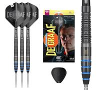 Target Darts Jeffrey de Graaf Gen 1 Punta de Acero Dardos Suizos, 90% Dardos de tungsteno, 23G | Dardos con Punta de Acero Negro de 1.ª generación, edición para Jugadores Juegos de Dardos suizos