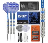 Target Darts Josh Rock 80% Tungsten Steel Tip Darts Set, 24G | Kit de Accesorios Profesionales para Dardos, Cañas Pro Grip, Plumas Pro Ultra, Puntas Fijas de Acero, Cartera para Dardos Incluida.