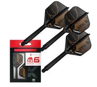 Target Darts K-Flex Cult Alas y Varillas para Dardos, N.º 6 (Medio, 33mm) | Paquete de 3 Sistema Integrado Alas y Varillas Kflex, Varilla Moldeada Todo Uno | Accesorios Profesionales para Dardos