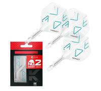 Target Darts K-Flex Rove Alas y Varillas para Dardos, N.º 2 (Corto, 19mm) | Paquete de 3 Sistema Integrado Alas y Varillas Kflex, Varilla Moldeada Todo Uno | Professional Dart Accessories