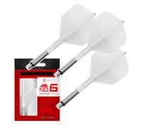 Target Darts K-Shift N.º 6 Integrado Vuelos y Ejes | K Shift N.º 6 Vuelo y Eje Sistema, Blanco - K-Flex Medio Shift Spin Base, Shift Giratoria Base, Profesionales Dardos Accesorios