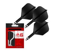 Target Darts K-Shift N.º 6 Integrado Vuelos y Ejes | K Shift N.º 6 Vuelo y Eje Sistema, Negro - K-Flex Corto Shift Spin Base, Shift Giratoria Base, Profesionales Dardos Accesorios