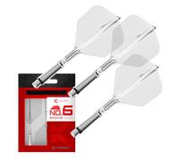 Target Darts K-Shift N.º 6 Integrado Vuelos y Ejes | K Shift N.º 6 Vuelo y Eje Sistema, Transparente - K-Flex Medio Shift Spin Base, Shift Giratoria Base, Profesionales Dardos Accesorios