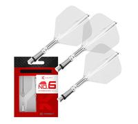 Target Darts K-Shift N.º 6 Integrado Vuelos y Ejes | K Shift N.º 6 Vuelo y Eje Sistema, Transparente - K-Flex Intermedio Shift Spin Base, Shift Giratoria Base, Profesionales Dardos Accesorios