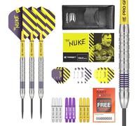 Target Darts Luke Littler 80% Juego de Dardos Punta de Acero Tungsteno, 21G | Kit de Dardos Profesional, Cañas Pro Grip, Plumas Pro Ultra, Funda para Dardos Incluida | Kit de Accesorios para Dardos