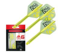 Target Darts Luke Littler K-Flex N.º 6 Dardo Vuelos y Tallos, Todas Tallas | El Nuke, Corto(19mm)/ Intermedio(26mm)/ Medio(33mm), Fallout Todo en Uno Vuelo y Eje Sistema, Kflex