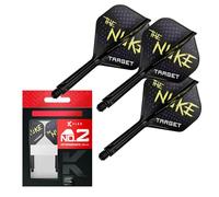 Target Darts Luke Littler K Flex Plumas y Sistema de Flecha, No.2 (Intermedio, 26mm) | Pack de 3 Plumas Kflex All In One, The Nuke Player Edition Accesorios de Dardos | Vástago Dardos K-Flex
