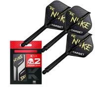 Target Darts Luke Littler K Flex Plumas y Sistema de Flecha, No.2/No.6 | Pack de 3 Plumas Kflex All In One, The Nuke Player Edition Accesorios de Dardos | Vástago Dardos K-Flex Corto/Intermedio/Medio