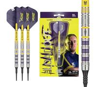 Target Darts Luke Littler Loadout Dardos de Punta Blanda, Dardo de Tungsteno al 90%, 19G | Juego de Dardos de Punta de Píxel, Edición Player Juego de Dardos Electrónicos de Punta Blanda con Ejes