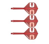 Target Darts Nathan Aspinall El ASP K-Flex Vuelos y Ejes Sistema, Rojo | N.º 2 Kflex - Medio (33mm) Todo en Uno K Flex Vuelos y Ejes, Professional Dardos Accesorios