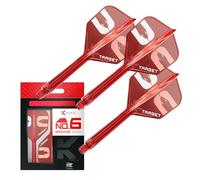 Target Darts Nathan Aspinall El ASP K-Flex Vuelos y Ejes Sistema, Rojo | N.º 2/N.º 6 Kflex - Corto (19mm), Intermedio (26mm), and Medio (33mm) All-In-One K Flex Vuelos y Ejes