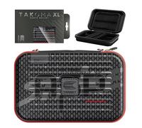 Target Darts Nathan Aspinall Ghost Series XL Takoma Cartera - Dardos Fundas, Negro/Blanco Storage Cases, “The ASP” Zipper Portadardos, Profesionales Accesorios - Retiene 6 Totalmente Montado