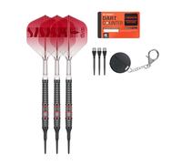 Target Darts Nathan Aspinall Punta Blanda 95K Dardo Set, 18G | 95% Tungsteno Darts, K-Flex N.º 2 Vuelos y Ejes, Negro Pixel Tips & Swiss Titanio Conversión Acero Puntos | Player Edition Profesionales