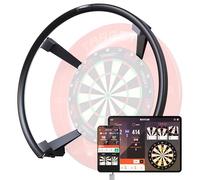 Target Darts Omni Dart Board Auto Puntuación Cámara Sistema Surround LED Luz | Automático Scorer, Magnético, Diana Anillo Iluminación, Récord Dardos Puntuación, Compatible Todos Dianas