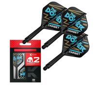 Target Darts Phil Taylor K Flex Vuelos y Sistema de Ejes, No.2 | Pack de 3 Dardos Kflex All In One,Aaccesorios de Dardos Player Edition | Vástago de Dardos K-Flex - Intermedio (26mm)