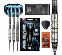 Target Darts Phil Taylor Power 8-Zero 2 Dardos con Punta de Acero, 80% Juego de Dardos de Tungsteno, 22G | Dardos Power 8 Zero Player Edition con Swiss Points, Varillas Pro Grip, No.6 Dart Flights