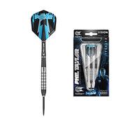 Target Darts Phil Taylor Power 8-Zero 2 Dardos con Punta de Acero, 80% Juego de Dardos de Tungsteno, 22G | Dardos Power 8 Zero Player Edition con puntos fijos, varillas Pro Grip, No.6 vuelos de dardos