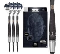 Target Darts Phil Taylor Power 9-5 Gen 9 95% tungsteno Conjunto de Dardos de Punta Suave, Negro y Plateado, 20G UK