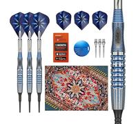 Target Darts Phil Taylor Punta Blanda Gx2 Juego de Dardos, 20G | Dardos con 95% Tungsteno, Alas Pro Ultra N.º 6/Vapor S y Varillas Power Titanium, Puntas Pixel | Profesional Player Edition Power
