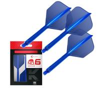 Target Darts Plumas y Cañas Integradas K Flex, No.6 | Paquete de 3 K-Flex - No.6, Kflex, Pluma y Caña Moldeadas Todo en Uno Longitudes: Corto, Intermedio y Medio | Accesorios Profesionales para Dardos