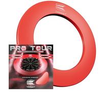 Target Darts Pro Tour-Protector de Pared Impreso, Color Rojo Dianas clásicas, Unisex, Rot, no aplicable