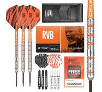 Target Darts Raymond Van Barneveld RVB 22G Juego de Dardos con Punta de Acero de tungsteno - 9 Cañas Pro Grip - 9 Vuelos Pro Ultra - Cartera de Dardos - Dart Counter App Coupon Bundle