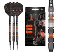 Target Darts Raymond Van Barneveld RVB 80 Black G2 18G 80% tungsteno - Juego de Dardos de Punta Blanda