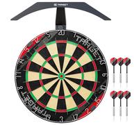 Target Darts Rift Diana y LED Luz | Punta de Acero Dardos Board con Bright Diana Iluminación | Alambre Sin Grapas | Incluye Dos Sets de 17G Dardos | Fácil Montaje Completo Entrante