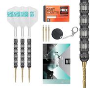 Target Darts Rob Cross 95K con Punta de Acero Dardos de Punta Suiza, 95% Dardos de Tungsten con vuelos K-Flex, 21G | Dardos de Voltaje, edición para Jugadores Juego de Dardos Swiss Points K Flex