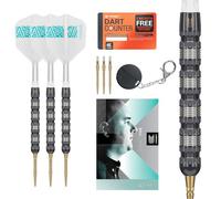 Target Darts Rob Cross 95K Punta de Acero Swiss Point Dardo, 95% Tungsteno Dardo con K-Flex Vuelos, 25G | Voltage Darts, Player Edición Suizo Puntos K Flex Dart Set, Swiss Point Tool Incluido