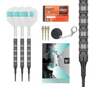 Target Darts Rob Cross 95K Soft Tip 95% tungsteno, 18G | Juego de Dardos Voltage Player-Edition con Puntas de píxeles, vuelos K-Flex, Juego de Dardos electrónicos de Punta Blanda
