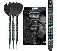 Target Darts Rob Cross Black Edition-Juego de Dardos de Punta Suave de tungsteno 90%, Unisex, Negro, 18 g