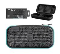 Target Darts Rob Cross Ghost Series Takoma Cartera, Regular - Dardos Fundas, Negro/Blanco Storage Estuches, “Voltage” Zipper Portadardos, Profesionales Accesorios - Retiene 3 Totalmente Montado