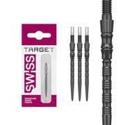 Target Darts Signature Swiss Point TRB | 3 Paquete Set de Tips | 30MM/35MM/42MM - Oro/Plata/Negro | Cambiar Dardo Puntas, Swiss Point Tecnología, Profesionales Dardos Accesorios