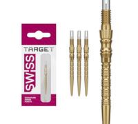 Target Darts Signature Swiss Point TRB | 3 Paquete Set de Tips | 30MM/35MM/42MM - Oro/Plata/Negro | Cambiar Dardo Puntas, Swiss Point Tecnología, Profesionales Dardos Accesorios