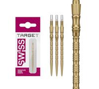 Target Darts Signature Swiss Point TRB | 3 Paquete Set de Tips | 42MM - Oro | Cambiar Dardo Puntas, Swiss Point Tecnología, Profesionales Dardos Accesorios