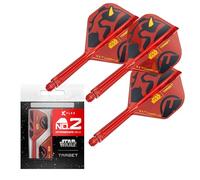 Target Darts Star Wars Darth Maul K Flex Integredas Dardos Vuelos & Ejes | Paquete de 3 K-Flex, N.º 2 | Disney K-Flex Accesorios, Intermedio (26mm)