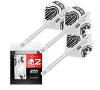 Target Darts Star Wars Storm Trooper K Flex Integredas Dardos Vuelos & Ejes | Stormtrooper Paquete de 3 K-Flex, N.º 2 | Disney K-Flex Accesorios, Medio (33mm)