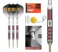 Target Darts Stephen Bunting 95K Swiss Point Set de Dardos con Punta de Acero, 22G | Dardos Kflex Flights & Shafts, The Bullet Player Edition 95% Tungsteno, Puntos DX de Oro de Repuesto