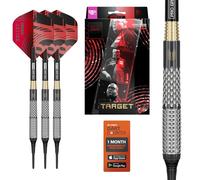 Target Darts Stephen Bunting G5 Void Punta Blanda Dardos, 18G | 90% Tungsteno Negro Cryo Tips, Bullet de Quinta Generación, Pro Grip EVO y Plumas N.º 2 | Juegos Profesionales Player Edition
