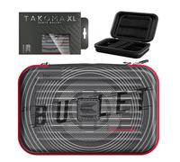 Target Darts Stephen Bunting Ghost Series XL Takoma Cartera - Dardos Fundas, Negro/Blanco Storage Case, “The Bullet” Zipper Portadardos, Profesionale Accesorios - Retiene 6 Totalmente Montado