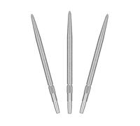 Target Darts Swiss Point SLK Luke Littler Dart Points (3 Pack Set of Tips) 35MM - Plata | Puntas de Dardos de Textura Rugosa, Puntas de Dardos de Acero de Repuesto, Profesionales Dardos
