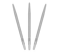 Target Darts Swiss Point SLK Luke Littler Dart Points (3 Pack Set of Tips) 42MM - Plata | Puntas de Dardos de Textura Rugosa, Puntas de Dardos de Acero de Repuesto, Profesionales Dardos