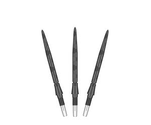 Target Darts Swiss Point Storm Puntas de Dardos de Acero, Onyx (Set de 3 Puntas) 26MM/30MM/35MM - Oro/Plata/Negro | Cambiar Puntos de Dardos, Puntas de Repuesto, Accesorios de Dardos Profesionales