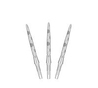 TARGET Darts Swiss Point Storm Puntas de Dardos de Acero, Onyx (Set de 3 Puntas) 26MM - Plata | Cambiar Puntos de Dardos, Puntas de Repuesto, Accesorios de Dardos Profesionales